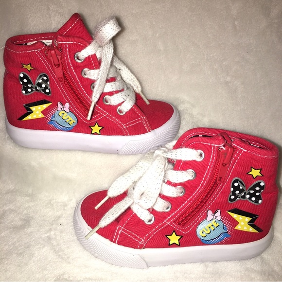 Disney minnie Other - Girls   high top fed Minnie  mouse sneakers size 7